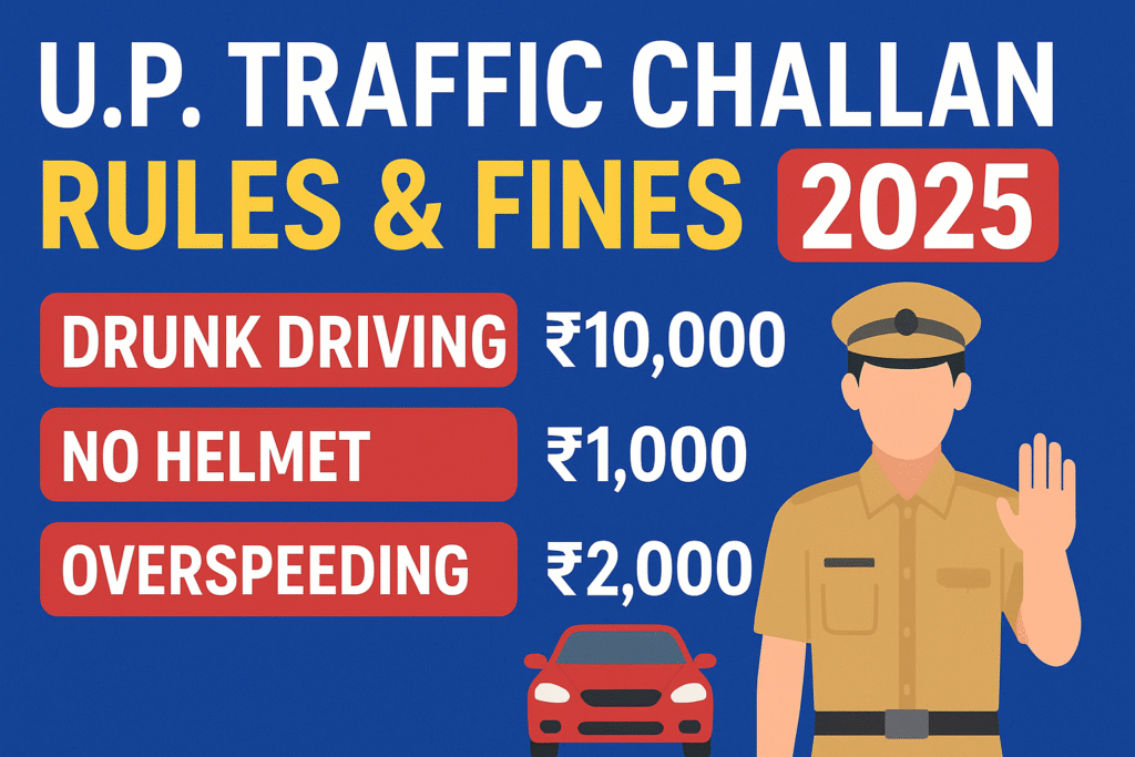 Uttar Pradesh traffic challan rules 2025 explained
