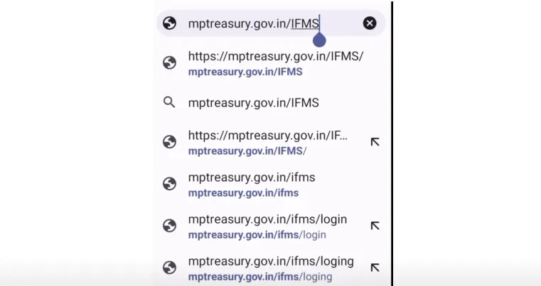 MP Treasury IFMS official website portal