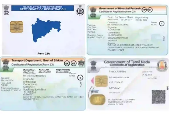 Illustration of the final step in Karnataka’s vehicle registration process where the vehicle owner receives the Registration Certificate (RC) after approval at the RTO