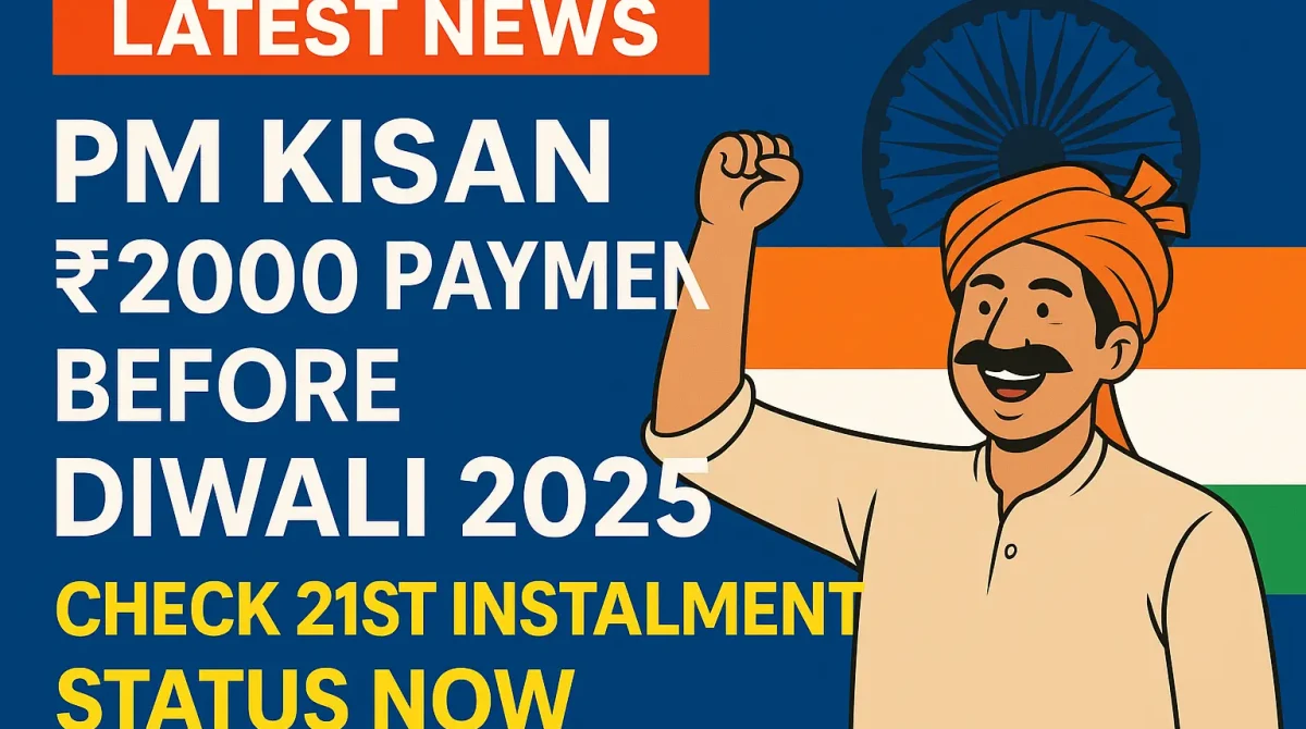 Prime Minister announces PM Kisan 21st Installment ₹2000 payment date 2025
